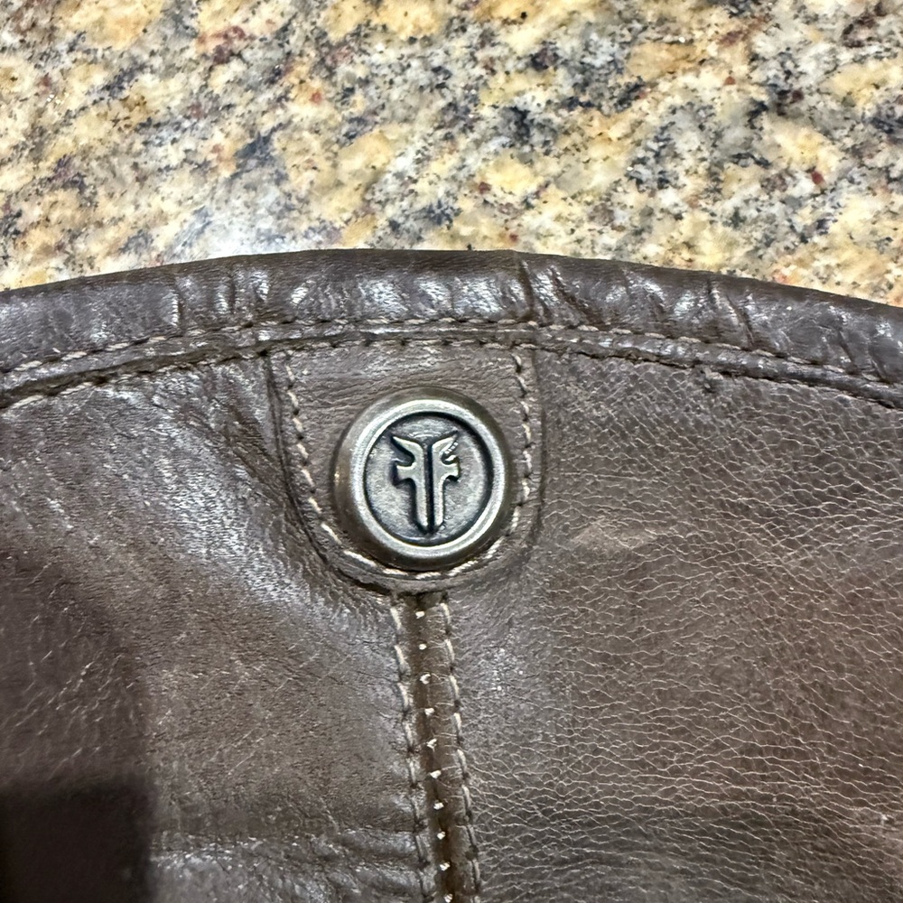Frye Brown Leather Riding Boots women’s size 9 - Picture 2 of 11